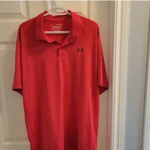 Under Armour Red Polo Shirt Casual Comfort